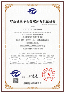 职业安全管理体系证